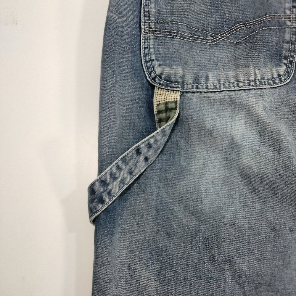 Vtg Y2K Play Bigg Mens Jean shorts Jorts Baggy Wide Leg Skater Jeans Den… - Picture 4 of 8